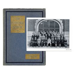 1928 Freshman High School Yearbook for Vince Lombardi -- 15-Year-Old Entered Brooklyn's Cathedral Co