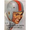Image 1 : 1948 AAFC Los Angeles Dons vs. Buffalo Bills Football Program -- 22pp. -- Pencil Markings and Mild T