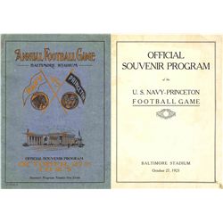 U.S. Navy vs. Princeton Annual Football Program -- 27 October 1923 -- Illustrated -- Loose Pages, Co