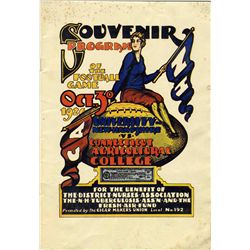 Program for University of New Hampshire vs. Connecticut Agriculture College -- 30 October 1926 -- Ne