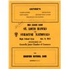 Image 1 : St. Louis Hawks vs. Syracuse Nationals Program -- 9 October 1957 -- Signed by ''Easy'' Ed Macauley -