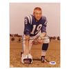 Image 1 : Johnny Unitas 8'' x 10'' Signed Glossy Photo -- ''Johnny Unitas'' -- Fine -- PSA/DNA COA