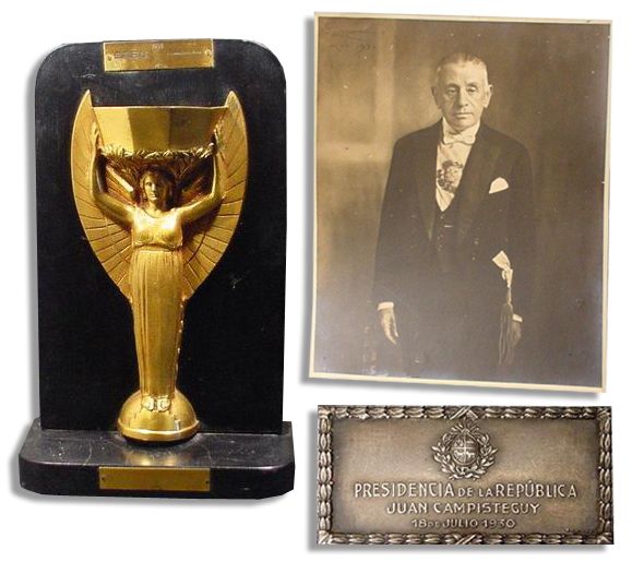 FirstEver Soccer World Cup Trophy Gifted to Urugayran President Dr