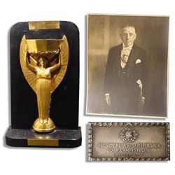 First-Ever Soccer World Cup Trophy -- Gifted to Urugayran President Dr. Juan Campisteguy in 1930