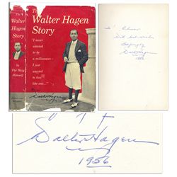 Signed First Printing of ''The Walter Hagen Story'' -- With His Inscription Reading ''...Golfingly..