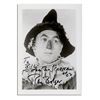 Image 1 : Ray Bolger Signed Glossy 3.75'' x 5'' Photo -- ''To BILL / FROM THE SCARECROW OF OZ / RAY BOLGER'' -