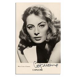 ''Pink Panther'' Actress Capucine Photo Signed -- With PSA/DNA COA