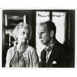 Hume Cronyn & Jessica Tandy 8'' x 10'' Signed Photo -- B/W Glossy Photo in Fine Condition
