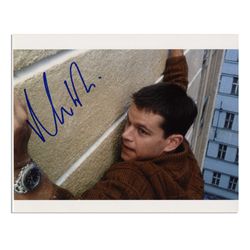 10'' x 8'' Signed Photo of Matt Damon From the ''Bourne'' Trilogy -- Fine Condition -- With Wehrmann