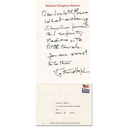 Hugh Hefner Signed Photo, Signed Personal Letters and Card to Porn Star Harry Reems -- ''...Getting