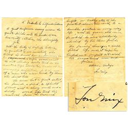 Groucho Marx Signed 8'' x 10'' Glossy Photo -- ''To Brent - Best always from / Groucho'' -- Rippling