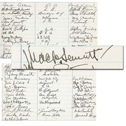 Movie and TV Western Stars Roy Rogers, Dale Evans & Gabby Hayes Sign a 5.5'' x 4.5'' Album Page -- T