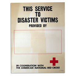 Vintage Red Cross Poster -- 1971