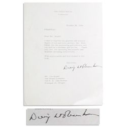 Dwight Eisenhower WWII Autograph Letter Signed -- ''...one must be exceedingly careful of words!!! W