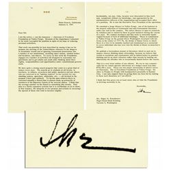 Dwight D. Eisenhower 1965 Typed Letter Signed to Brother Edgar Eisenhower -- ''...we believe that tr