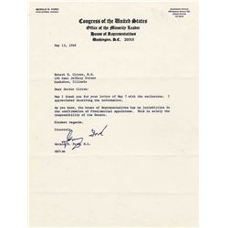 Dwight Eisenhower Typed Letter Signed as President -- ''...thanks to you...for the interesting golf