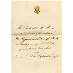 Signature of General Frederick Dent Grant -- Son of President U.S. Grant -- 3.5'' x 2.5'' -- Signatu