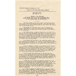 Original Ticket for the JFK Texas Welcome Dinner -- Scheduled the Night of His Assassination