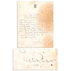 Sammy Davis Jr. Signed & Inscribed 8'' x 10'' Photo