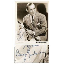 8'' x 10'' Glossy Signed Photo ''To Beverly / Best Wishes / Tommy Dorsey'' -- Heavy Creasing on Left