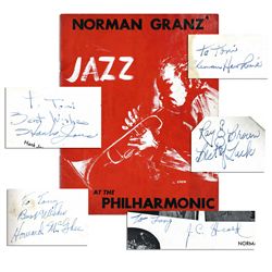 Duke Ellington Signature -- ''Duke Ellington'' Signed Slip Affixed to 6'' x 5'' Album Page -- Jerry