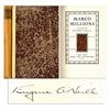 Image 1 : Playwright Eugene O'Neill Signs a Limited Edition Copy of ''Marco Millions'' -- Satirical Play ''to