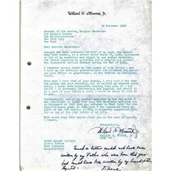 World War II General Courtney H. Hodges 1945 Typed Letter Signed and Envelope -- Very Good Condition