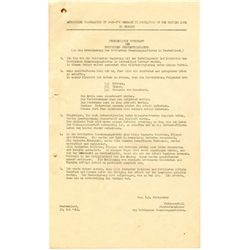 Nazi POW Document -- ''...The Polish War Criminal...was discharged from the prison camp 'Rosenblatt'