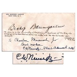 George C. Marshall 1955 TLS -- 7'' x 9'' -- Near Fine on His Stationery