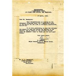 U.S.S. Bushnell and Crew Panoramic Photo -- 4 June 1932 -- Ship Would Defend Pearl Harbor Nearly 10