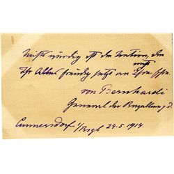 General Matthew Ridgway Cover Signed for the 35th Anniversary of Normandy -- ''M.B. Ridgway General.