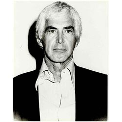 Unpublished Photo of John DeLorean at Spago Restaurant After Acquittal -- 7'' x 9'' Fine Photo With