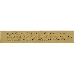 1839 Republic of Texas Document Signed by George W. Davis Who Fought at the Battle of Gonzales -- 7.