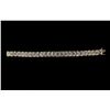 Image 1 : BRACELET:  [1] 14k WG bracelet set with 92 rd diamonds, TWA 2.76 cts., J, SI2-I1; 8 3/4"s; 46.5 gram