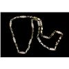 Image 1 : CHAIN:  [1] 10k WG fancy link chain; 33"s; 174.5 grams  (This is a 9" bracelet attached by a clasp t