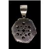 Image 2 : PENDANT:  [1]14k WG medallion pendant set with 210 baguette and 18 rd diamonds, TWA 3.5 cts, I-K, SI