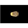Image 2 : RING:  [1] 18ky ring set with 84 princess cut diamonds, TWA 4.75 cts, H-J, VS2-I1; size 8 1/2; 19.6 