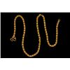 Image 1 : CHAIN NECKLACE: (1) 22ky link chain 18" long x 3.5mm wide with "S" style clasp. 23.1g