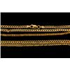 Image 2 : CHAIN NECKLACE: (1) 14ky (stamped/Made in Italy) curb link chain 18" long x 3mm wide with lobster cl