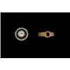 Image 1 : RING: (1) Ladies 14ky band, prong set in the center with (1) oval faceted ruby 4.7 x 3.8mm approx. 0