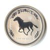 Australian Lunar Silver 1 oz Silver 2002 Horse