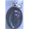 Image 1 : 17.50 CTW LABORITE PENDANT .925 STERLING SILVER