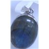 Image 1 : 15.75 CTW LABORITE PENDANT .925 STERLING SILVER