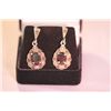 Image 1 : 50.00 CTW ANTIQUE LOOKING GARNET  DANGLING EARRINGS .92