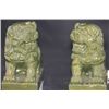 JADE CHINESE GUARDIANS LIONS FIGURINES