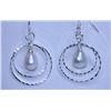 15.80 CTW WHITE PEARL DANGLING EARRING