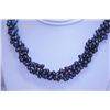 Image 1 : 331.40 CTW BLACK PEARL 3- STRAND NECKLACE