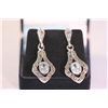 Image 1 : 50.00 CTW ANTIQUE LOOKING OPAL DANGLING EARRINGS .925 S
