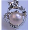 Image 1 : PEACH PEARL AND CZ PENDANT
