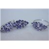 42.71 CTW TANZANITE SET .925 STERLING SILVER